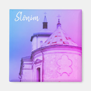 Slonim Belarus Town Architecture Church Magnet