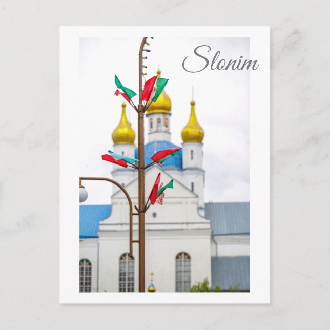 Slonim Belarus Town Architecture Church Postcard (Front)