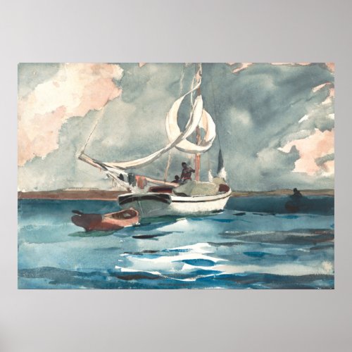 Sloop Nassau by Winslow Homer Poster