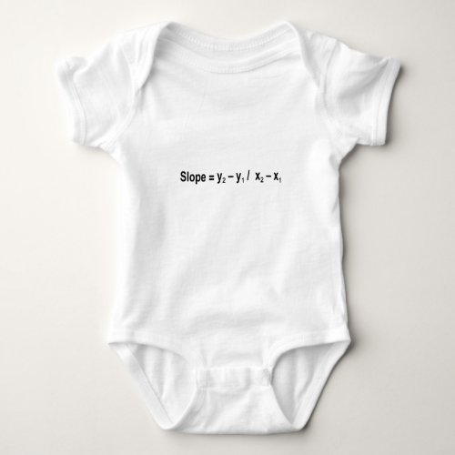 Slope Formula Math Mathematical Physics Baby Bodysuit
