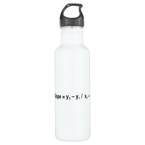 Slope Formula Math Mathematical Physics Stainless Steel Water Bottle