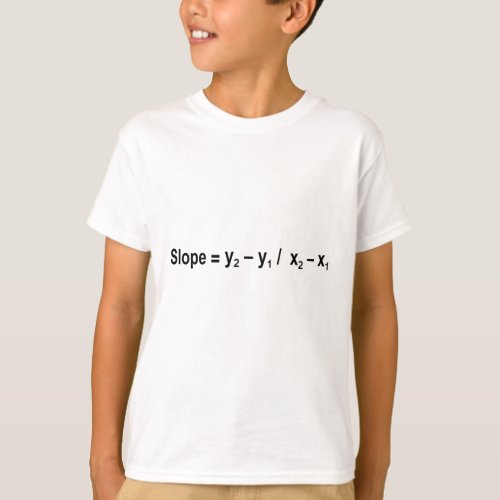 Slope Formula Math Mathematical Physics T_Shirt