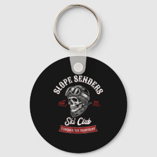 Slope senders freestyle skiing skiers winter keychain