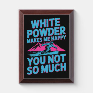 Slope Shenanigans Funny Ski Snowboard Winter Tee Award Plaque