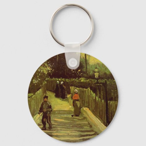 Sloping Path in Montmartre by Vincent van Gogh Keychain
