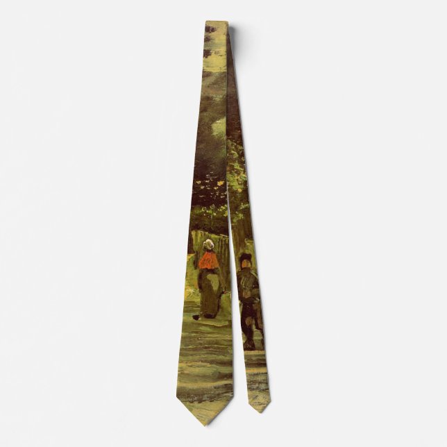 Sloping Path in Montmartre by Vincent van Gogh Neck Tie (Front)