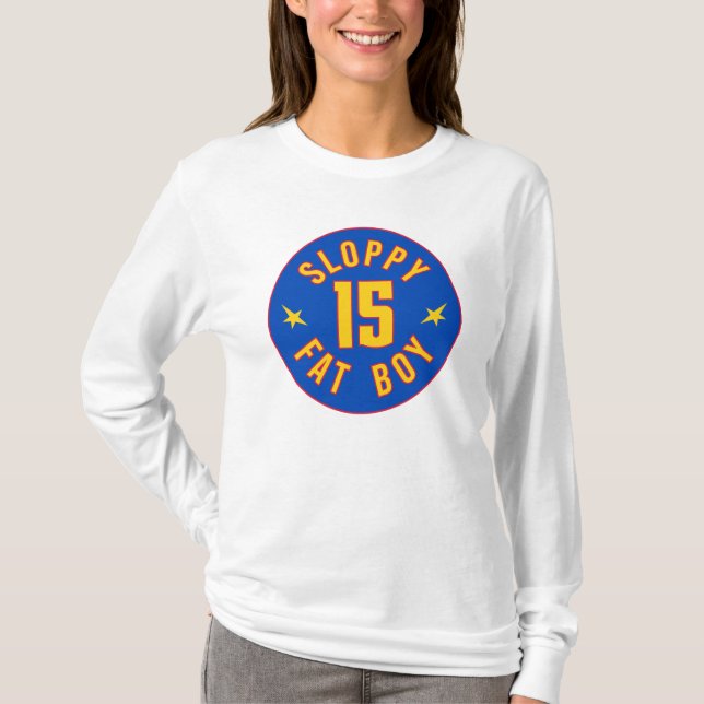 Sloppy Fat Boy - Nikola Jokic Basketball T-Shirt (Front)