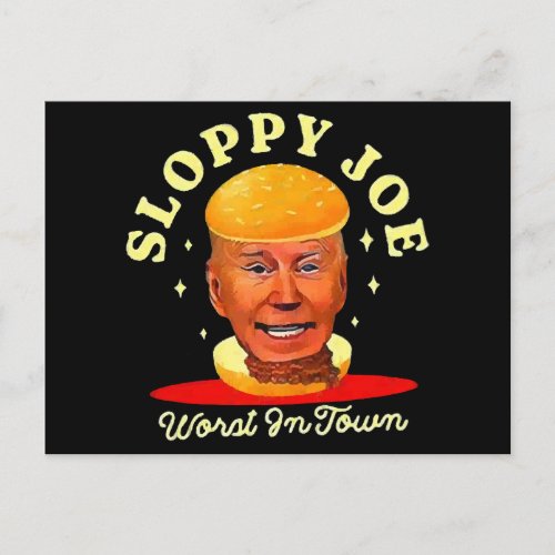 Sloppy Joe Biden Anti President  Holiday Postcard