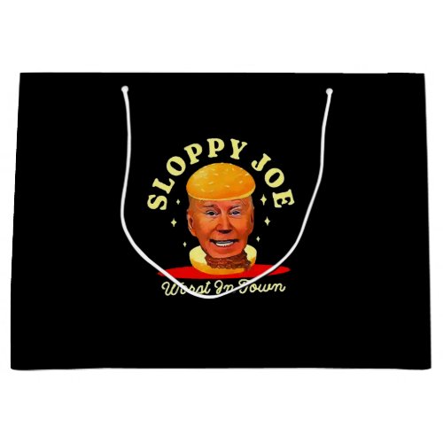 Sloppy Joe Biden Anti President  Large Gift Bag