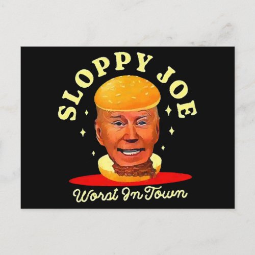 Sloppy Joe Biden Anti President  Postcard