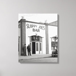 Sloppy Joe's Bar, 1938 Canvas Print