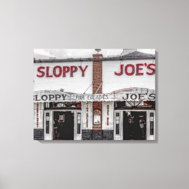 Sloppy Joe's Key West Wrapped Canvas Print (Front)