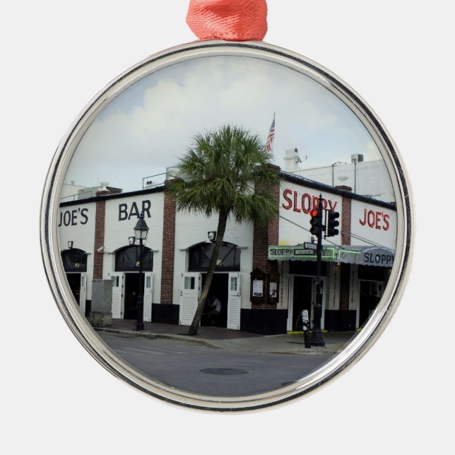 Sloppy Joe's Metal Ornament (Front)