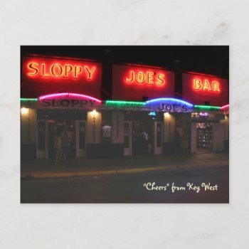Sloppy Joe's Postcard by aura2000 at Zazzle