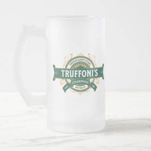 Sloppy Steaks at Truffonis Frosted Glass Beer Mug
