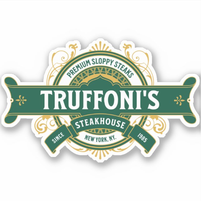 Sloppy Steaks Truffoni's Sticker (Front)