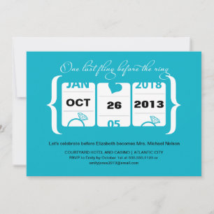 Slot Machine Bachelorette Party in Vegas Invitation