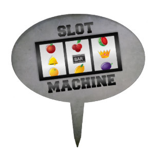 SLOT MACHINE CAKE TOPPER