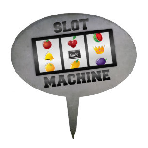 SLOT MACHINE CAKE TOPPER