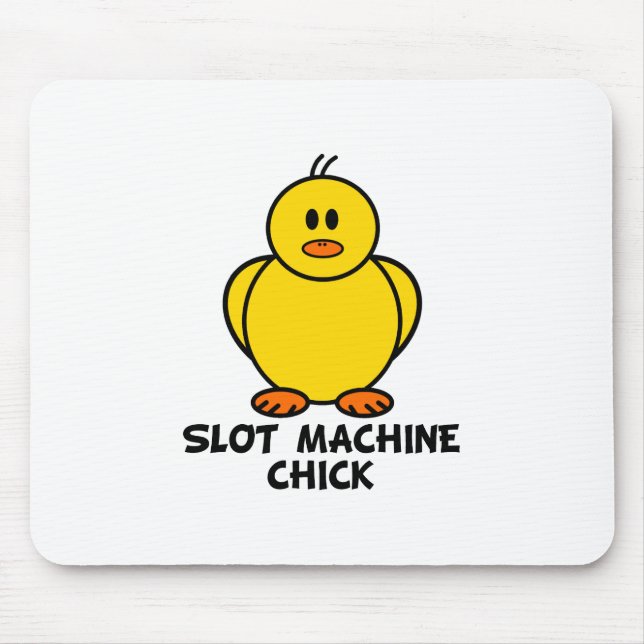 Slot Machine Chick Mouse Pad (Front)