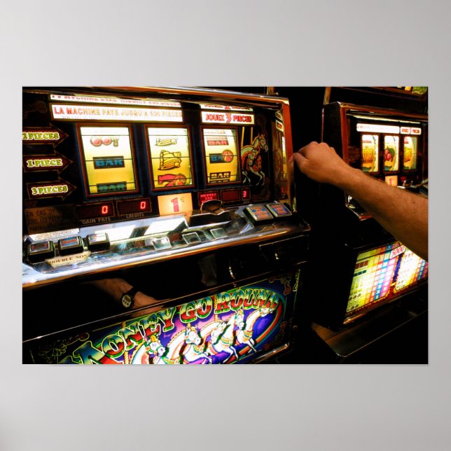 Slot Machine Closeup Poster (Front)