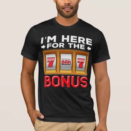 Slot Machine Gambling Funny Casino Fan T_Shirt