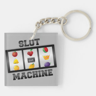 Slot Machine--Good Luck! Keychain