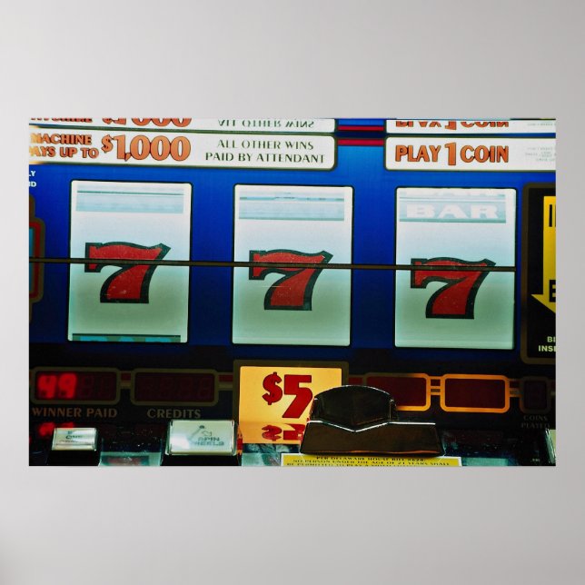 Slot machine in a casino poster (Front)