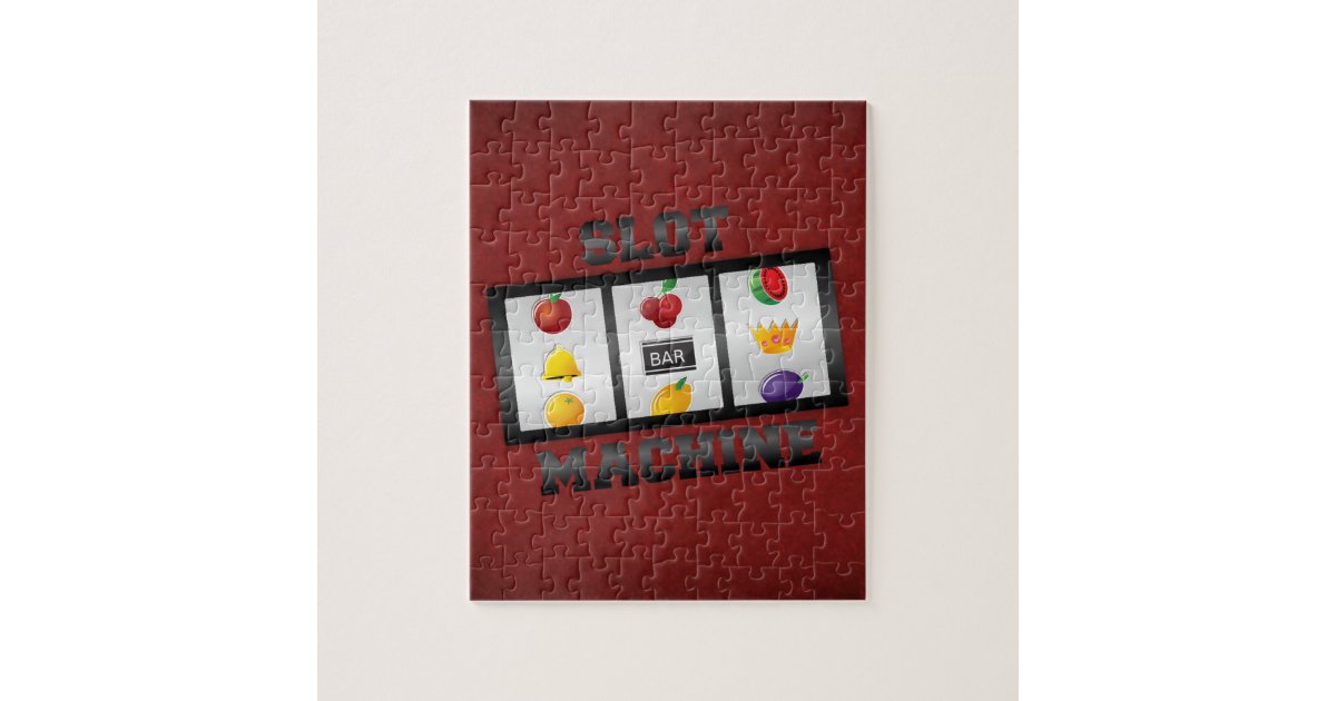 SLOT MACHINE JIGSAW PUZZLE Zazzle