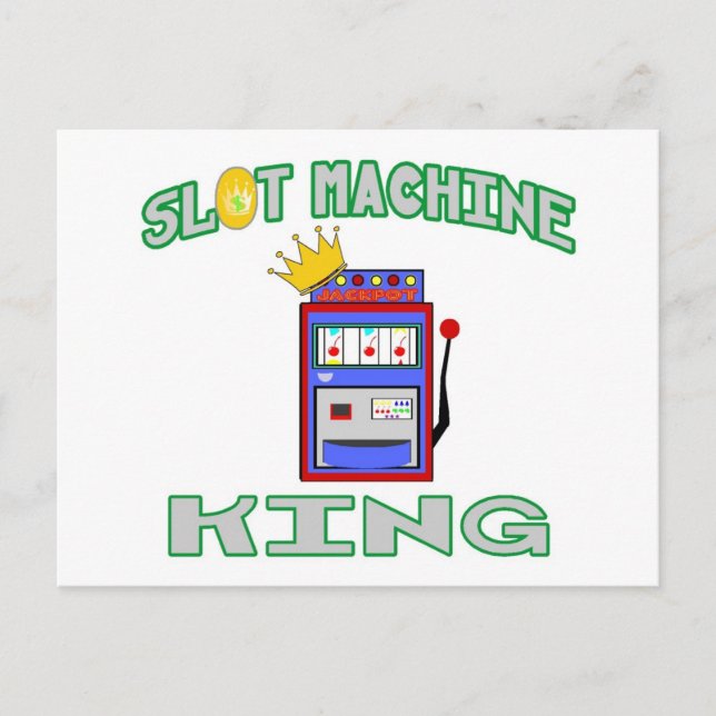Slot Machine King Postcard (Front)