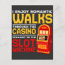 Slot Machine Player Funny Casino Gambling Humor Postcard