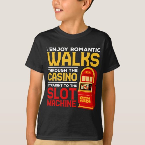 Slot Machine Player Funny Casino Gambling Humor T_Shirt