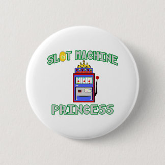 Slot Machine Princess (Tiara) Pinback Button
