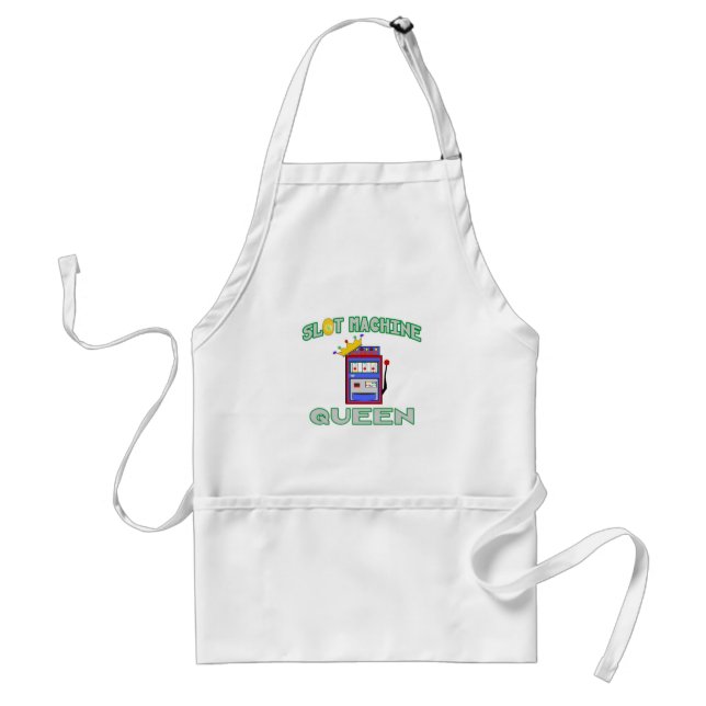 Slot Machine Queen Adult Apron (Front)