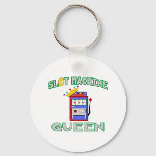 Slot Machine Queen Keychain
