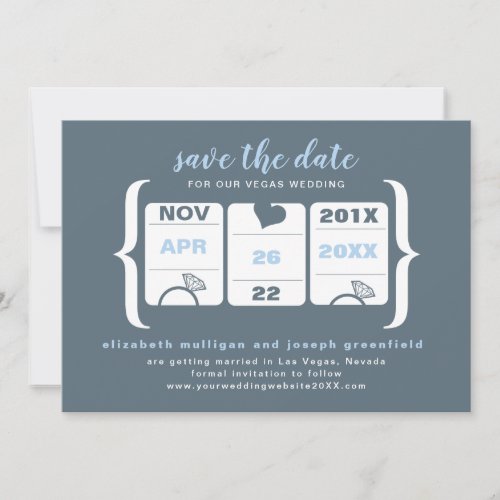 Slot Machine Save the Date _ Wedding