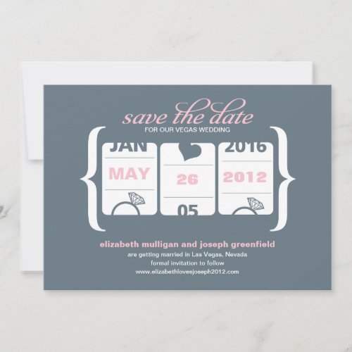 Slot Machine Save the Date _ Wedding Invitation