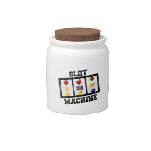 Slot Machine Tilted Icon Candy Jar