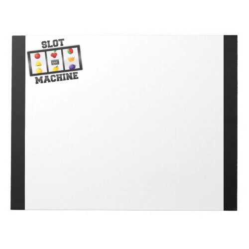 Slot Machine Tilted Icon Notepad