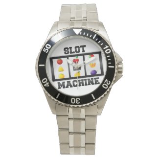 Slot Machine Tilted Icon Wristwatch