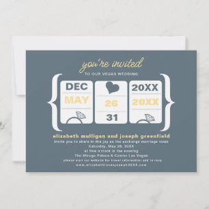 Slot Machine Wedding Invitation