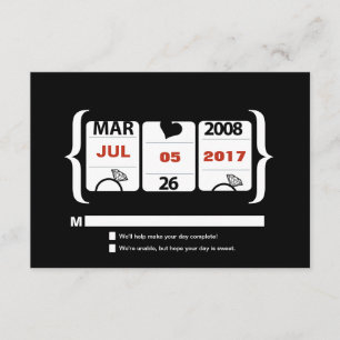 Slot Machine Wedding RSVP