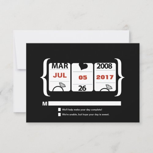 Slot Machine Wedding RSVP