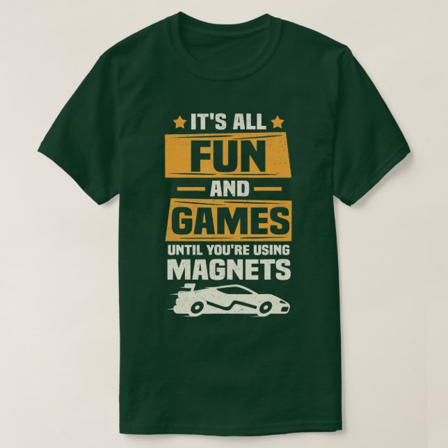 Slotcar Racetrack  Slot Car Racing  T-Shirt (Design Front)