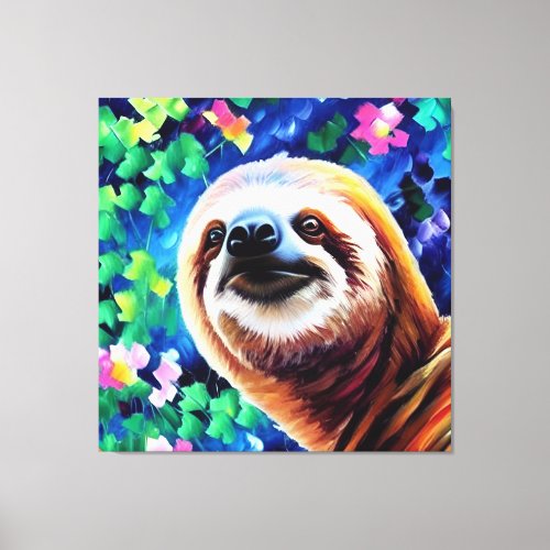 Sloth _ 40x40 Canvas Print