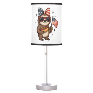 Sloth 4th July Table Lamp