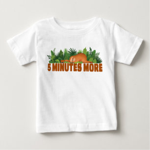 Sloth 5 More Minutes Funny Napping Cute Baby T-Shirt