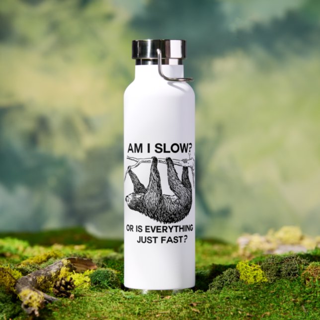 Sloth am I slow?  Water Bottle (Insitu (Outdoor))