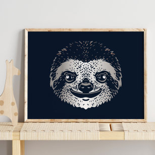 Sloth   Amazon Wall Print for Kids Room