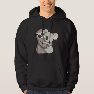 Sloth And Koala Hug Hoodie